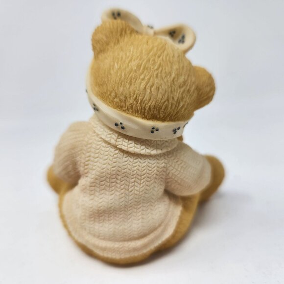 1998 Cherished Teddies 302988 Bear with Bow Holding Three Bears Figurine "If a M - Picture 7 of 12